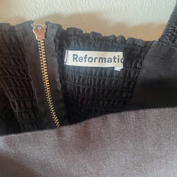 Reformation Spaulding Linen Midi Dress - Picture 8 of 9